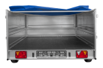 Einachsanhänger 264×150 UNITRAILER GARDEN 265 KIPP mit zusätzlichen Bordwänden, H-0-Rahmen und blauer Plane-Neu - Image 10