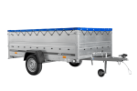 Einachsanhänger 264×150 UNITRAILER GARDEN 265 KIPP mit zusätzlichen Bordwänden, H-0-Rahmen und blauer Plane-Neu - Image 7