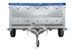 Einachsanhänger 264×150 UNITRAILER GARDEN 265 KIPP mit zusätzlichen Bordwänden, H-0-Rahmen und blauer Plane-Neu - Image 9