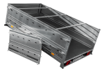 Einachsanhänger 264×150 UNITRAILER GARDEN 265 KIPP mit zusätzlichen Bordwänden, H-0-Rahmen und blauer Plane-Neu - Image 11