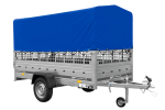 Einachsanhänger GARDEN TRAILER 264 KIPP mit Laubgitteraufsatz, Hochplane, Hochspriegel und Stützrad-Neu – Bild 6