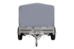 Einachsanhänger auf Blattfedern 200×125 UNITRAILER GARDEN 201/R KIPP mit H-800-Rahmen und grauer Plane-Neu - Image 9