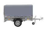 Einachsanhänger auf Blattfedern 200×125 UNITRAILER GARDEN 201/R KIPP mit H-800-Rahmen und grauer Plane-Neu - Image 10