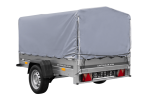 Einachsanhänger auf Blattfedern 200×125 UNITRAILER GARDEN 201/R KIPP mit H-800-Rahmen und grauer Plane-Neu - Image 12