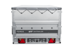 Einachsiger Anhänger auf Blattfedern 264×125 UNITRAILER FORCE 264/R KIPP mit BIS-Seitenwänden, H-0-Rahmen und grauer Plane-Neu – Bild 8