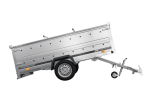 Einachsiger Anhänger auf Blattfedern 264×125 UNITRAILER GARDEN 264/R KIPP mit BIS-Seitenwänden und Aluminiumabdeckung-Neu - Image 6