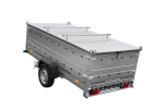Einachsiger Anhänger auf Blattfedern 264×125 UNITRAILER GARDEN 264/R KIPP mit BIS-Seitenwänden und Aluminiumabdeckung-Neu - Image 7