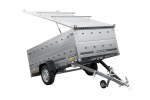 Einachsiger Anhänger auf Blattfedern 264×125 UNITRAILER GARDEN 264/R KIPP mit BIS-Seitenwänden und Aluminiumabdeckung-Neu - Image 12