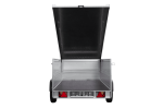 Einachsiger Anhänger auf Blattfedern 264×125 UNITRAILER GARDEN 264/R KIPP mit BIS-Seitenwänden und Aluminiumabdeckung-Neu - Image 14