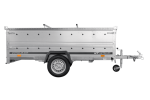 Einachsiger Anhänger auf Blattfedern 264×125 UNITRAILER GARDEN 264/R KIPP mit BIS-Seitenwänden und Aluminiumabdeckung-Neu - Image 9