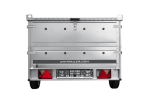 Einachsiger Anhänger auf Blattfedern 264×125 UNITRAILER GARDEN 264/R KIPP mit BIS-Seitenwänden und Aluminiumabdeckung-Neu - Image 3