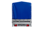 Einachsiger Anhänger mit Blattfedern 264×125 UNITRAILER FORCE 264/R KIPP mit H-1100 Spriegel und blauer Plane-Neu - Image 3