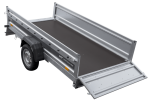Einachsiger Anhänger mit Blattfedern 264×125 UNITRAILER FORCE 264/R KIPP mit H-1100 Spriegel und blauer Plane-Neu - Image 13