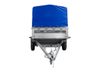 Einachsiger Anhänger mit Blattfedern 264×125 UNITRAILER FORCE 264/R KIPP mit H-800 Spriegel und blauer Plane-Neu - Image 6