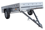 Einachsanhänger 264×150 UNITRAILER GARDEN 265 KIPP mit zusätzlichen Bordwänden, H-0-Rahmen und blauer Plane-Neu - Image 21