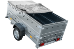 Faltbarer Anhänger GARDEN TRAILER 230 KIPP mit zusätzlichen Bordwänden, Stützrad und Flachplane-Neu – Bild 11