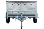 Faltbarer Anhänger GARDEN TRAILER 230 KIPP mit zusätzlichen Bordwänden, Stützrad und Flachplane-Neu – Bild 7