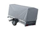 GARDEN TRAILER 264 KIPP MIT STÜTZRAD, H1100-HOCHSPRIEGEL UND GRAUER PLANE-Neu - Image 3