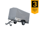 GARDEN TRAILER 264 KIPP MIT STÜTZRAD, H1100-HOCHSPRIEGEL UND GRAUER PLANE-Neu - Image 17