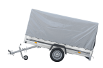 GARDEN TRAILER 264 KIPP MIT STÜTZRAD, H1100-HOCHSPRIEGEL UND GRAUER PLANE-Neu - Image 4