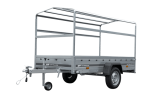 GARDEN TRAILER 264 KIPP MIT STÜTZRAD, H1100-HOCHSPRIEGEL UND GRAUER PLANE-Neu - Image 20