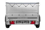 GARTENANHÄNGER 264/2 KIPP Zweiachs-Anhänger mit Stützrad, H-0-Rahmen, zusätzlichen Bordwänden und grauer Plane-Neu - Image 8
