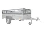 Autotransportanhänger 264×125 UNITRAILER FORCE 264 KIPP mit Gitterwänden, H-800 Rahmen und blauer Plane-Neu - Image 17