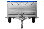 Großer Anhänger 750 kg GARDEN TRAILER 264 KIPP mit Bordwandaufsatz [zusätzliche 40 cm], Stützrad und blauer Flachplane-Neu – Bild 7