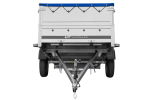 Großer Anhänger 750 kg GARDEN TRAILER 264 KIPP mit Bordwandaufsatz [zusätzliche 40 cm], Stützrad und blauer Flachplane-Neu – Bild 6