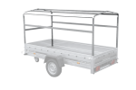 Anhänger 264×125 UNITRAILER FORCE 264 KIPP ungebremst mit H-1100 Rahmen und grauer Plane-Neu - Image 18