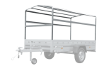 Zweiachsanhänger 264×150 UNITRAILER GARDEN 265/2 KIPP mit Rahmen H-1100 und blauer Plane-Neu - Image 15