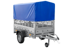 Kipp Anhänger Garden Trailer 200 KIPP mit Laubgitteraufsatz, Hochplane, Hochspriegel und Stützrad-Neu – Bild 3