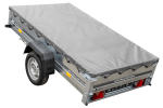 Kipper Pkw Anhänger Garden Trailer 230 KIPP [230 cm x 125 cm] mit Flachplane, Stützrad und Planenträger-Neu - Image 8