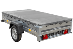 Kipper Pkw Anhänger Garden Trailer 230 KIPP [230 cm x 125 cm] mit Flachplane, Stützrad und Planenträger-Neu - Image 11