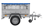 Kompakter Anhänger Garden Trailer 150 KIPP 150×106 cm 750 kg mit Laubgitteraufsatz-Neu - Image 6