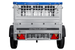 Kompakter Anhänger Garden Trailer 150 KIPP 150×106 cm 750 kg mit Laubgitteraufsatz-Neu - Image 8