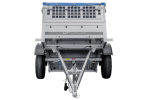 Kompakter Anhänger Garden Trailer 150 KIPP 150×106 cm 750 kg mit Laubgitteraufsatz-Neu - Image 9