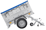 Kompakter Anhänger Garden Trailer 150 KIPP 150×106 cm 750 kg mit Laubgitteraufsatz-Neu - Image 10