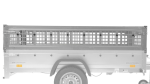 Pkw Transport Anhänger 230×125 Garden Trailer 230 KIPP mit Laubgitteraufsatz, blauer Flachplane, Planenträgern und Stützrad-Neu - Image 16