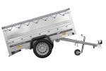 Leichtanhänger auf Blattfedern 200×125 UNITRAILER GARDEN 201/R KIPP mit BIS-Seiten, H-0-Rahmen und grauer Plane-Neu – Bild 10