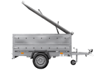Leichtanhänger auf Federn 200×125 UNITRAILER GARDEN 201/R KIPP mit BIS-Seiten und Aluminiumabdeckung-Neu – Bild 10