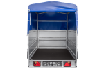 Leichter Anhänger auf Blattfedern 264×125 UNITRAILER FORCE 264/R KIPP mit BIS-Seitenwänden, H-800-Rahmen und blauer Plane-Neu – Bild 12