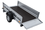 Leichter Anhänger auf Federn 230×125 UNITRAILER FORCE 230/R KIPP mit Gitterwänden, H-0-Rahmen und blauer Plane-Neu - Image 11