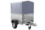 Neuanhänger Kipper ungebremst GARDEN TRAILER 150 KIPP mit zusätzlichen Bordwänden, Stützrad, Hochplane und Hochspriegel-Neu - Image 4