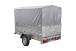 PKW-Anhänger 230×125 UNITRAILER GARDEN 230 FD mit BIS-Seiten, H-800-Gestell und grauer Plane-Neu - Image 6