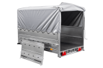 PKW-Anhänger 230×125 UNITRAILER GARDEN 230 FD mit BIS-Seiten, H-800-Gestell und grauer Plane-Neu - Image 9