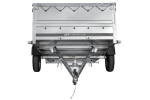 PKW-Anhänger 264×150 UNITRAILER GARDEN 265 KIPP mit zusätzlichen Bordwänden, H-0-Rahmen und grauer Plane-Neu – Bild 4