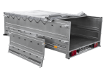 PKW-Anhänger 264×150 UNITRAILER GARDEN 265 KIPP mit zusätzlichen Bordwänden, H-0-Rahmen und grauer Plane-Neu – Bild 11