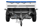 PKW Anhänger auf Blattfedern 200×125 UNITRAILER GARDEN 201/R KIPP mit H-0 Rahmen und blauer Plane-Neu – Bild 11