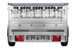 PKW-Anhänger auf Federn 200×125 UNITRAILER GARDEN 201/R KIPP mit Gitterwänden, H-0-Rahmen und grauer Plane-Neu – Bild 4